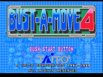 Bust-A-Move 4 (US) screen shot title